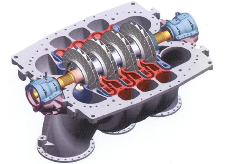 離心壓縮機內(nèi)部結(jié)構(gòu)圖